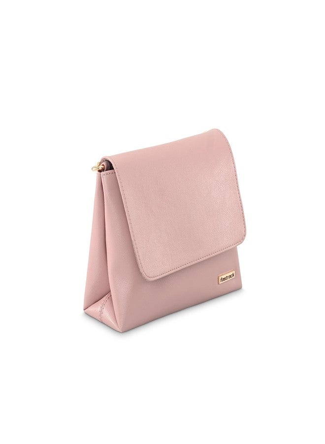 Fastrack PU Structured Sling Bag for Women, Girls and Ladies | Comes with Half Chain Sling Straps | Ladies Purse Handbag - Image 3